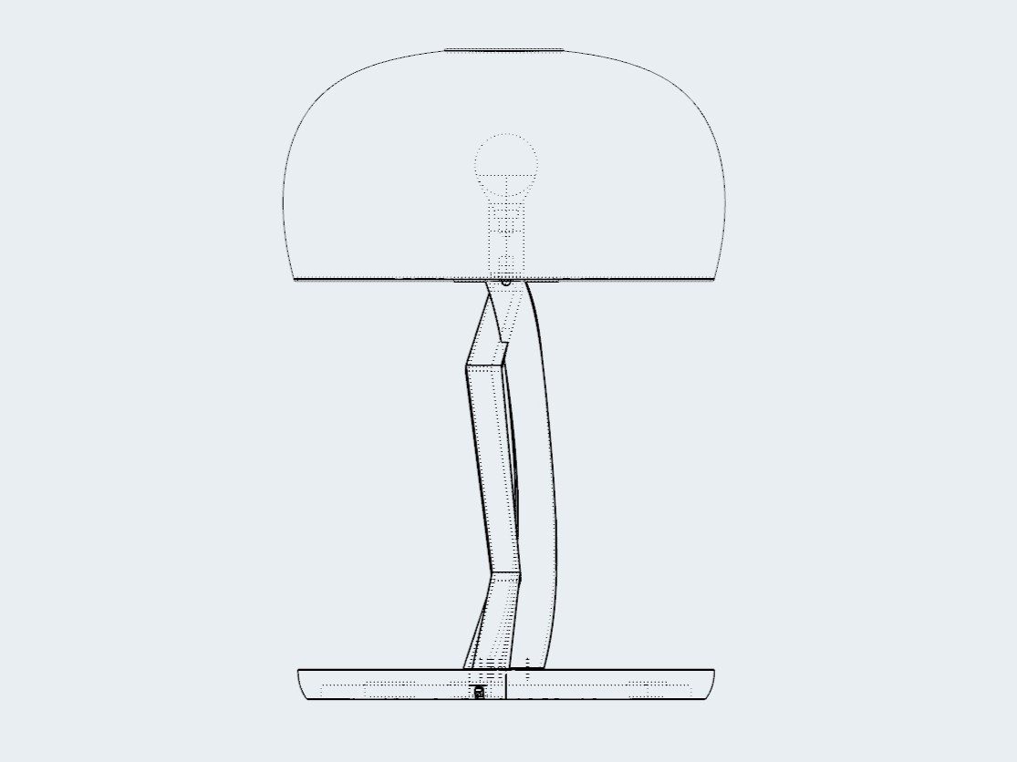 Scutella Lamp Left Side Elevation